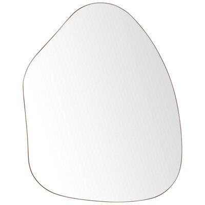 Beliani Wall Mirror Puteaux 70 Cm 92 Cm Metal Gold - image 1