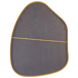 Beliani Wall Mirror Puteaux 70 Cm 92 Cm Metal Gold - thumbnail 4