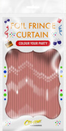 Netagon Cheetah Metallic Party Event Photo Backdrop Tinsel Curtain 2.5M X 1M Rose Gold - thumbnail 2