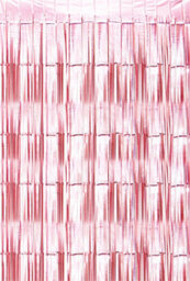 Netagon Cheetah Metallic Party Event Photo Backdrop Tinsel Curtain 2.5M X 1M Rose Gold - thumbnail 6