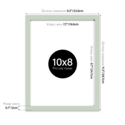 10X8 Mint Green Picture Frame (25.4 X 20.3Cm) Poster, Photo, Artwork, Gallery Wall Or Print - thumbnail 3