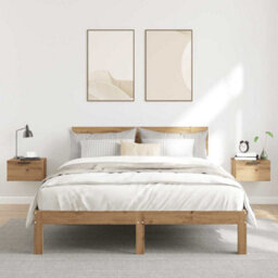 Berkfield Durable Wall-Mounted Bedside Cabinets 2 Pcs Artisan Oak 34X30X20 Cm - thumbnail 3