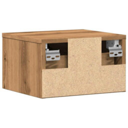 Berkfield Durable Wall-Mounted Bedside Cabinets 2 Pcs Artisan Oak 34X30X20 Cm - thumbnail 7