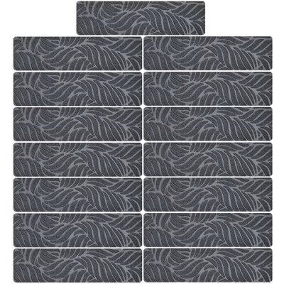 Non Slip Staircase Mat Stair Carpet Treads Stair Pads 15Pcs Rug Tread Safety F - image 1