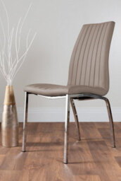 Furniturebox Uk Carson White Marble Effect Dining Table & 4 Cappuccino Isco Chairs - thumbnail 9