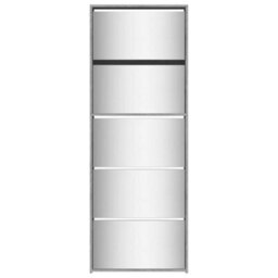 Vidaxl Shoe Cabinet With Mirror 5-Layer Grey Sonoma 63X17X169.5 Cm - thumbnail 5