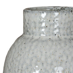 Hill Interiors Cairn Dimple Large Vase - Ceramic - L18 X W18 X H37 Cm - White - thumbnail 3