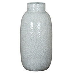Hill Interiors Cairn Dimple Large Vase - Ceramic - L18 X W18 X H37 Cm - White - thumbnail 1