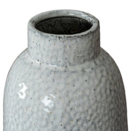 Hill Interiors Cairn Dimple Large Vase - Ceramic - L18 X W18 X H37 Cm - White - thumbnail 2