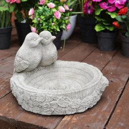 Floor Level Stone Birdbath / Bird Feeder - thumbnail 7