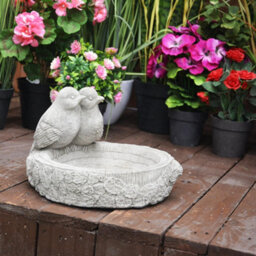 Floor Level Stone Birdbath / Bird Feeder - thumbnail 6