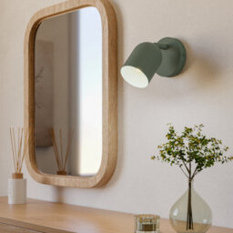 Eglo Tilston Steel Minimalist Single Wall Spotlight, Green - thumbnail 1