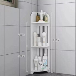 3-Tier Corner Bathtub Rack Bathroom Storage Shelf Organizer - thumbnail 2