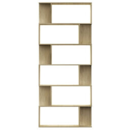 Vidaxl Book Cabinet/room Divider Sonoma Oak 80X24X192 Cm Engineered Wood - thumbnail 5