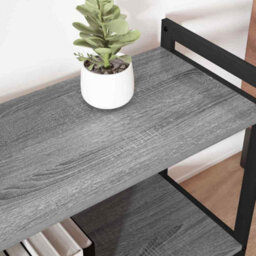 Berkfield Bookcase Grey Sonoma 60 X 30 X 48.5 Cm Engineered Wood - thumbnail 4