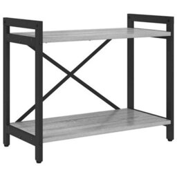 Berkfield Bookcase Grey Sonoma 60 X 30 X 48.5 Cm Engineered Wood - thumbnail 2