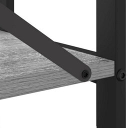 Berkfield Bookcase Grey Sonoma 60 X 30 X 48.5 Cm Engineered Wood - thumbnail 9