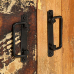 Berkfield Industrial 4-Tier Bookcase 124X30X180 Cm Solid Reclaimed Wood - thumbnail 6