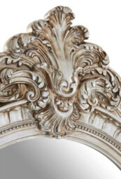 Orsina Champagne Oval Framed Wall Mirror,ornate Neoclassical Mirror, Accent Piece With Crown & Acanthus Motif - thumbnail 3