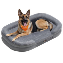LEDREM Dog Bed, Dog Cushion, For Extra Large Dogs, 122 X 85 X 20 Cm, Orthopedic, Waterproof Inner Layer, Raised Edges, Removable - thumbnail 2
