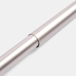 Ohs Curtain Pole Extendable 28mm Metal Finnials Twist End Rod 120-200Cm, Silver - thumbnail 4