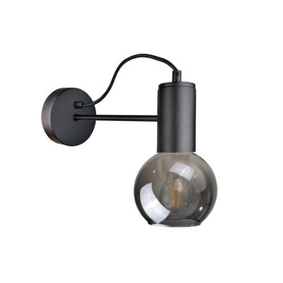 Luminosa Lighting Luminosa Liv Dome Wall Lamp Black, 25Cm, 1X E27