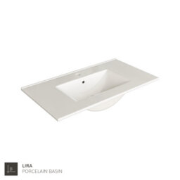 Banyetti Celtic 800mm Wall Hung Bathroom Vanity Unit With Lira Basin - Ostippo Oak - thumbnail 5