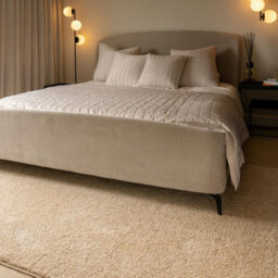 Loomed Machine Washable Shaggy Rug Cream Beige Fluffy Mats 120Cm X 170Cm - thumbnail 3