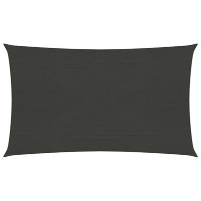 Berkfield Sunshade Sail 160 G/m2 Anthracite 3X6 M Hdpe - image 1
