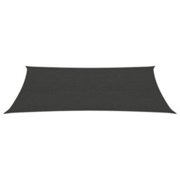Berkfield Sunshade Sail 160 G/m2 Anthracite 3X6 M Hdpe - thumbnail 2