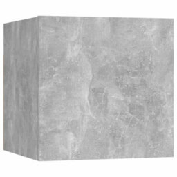 Berkfield 9 Piece Tv Cabinet Set Concrete Grey Engineered Wood - thumbnail 4