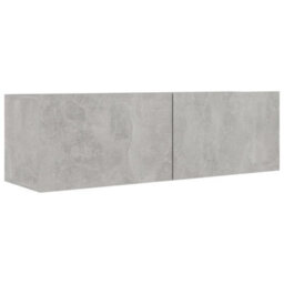 Berkfield 9 Piece Tv Cabinet Set Concrete Grey Engineered Wood - thumbnail 5