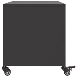 Berkfield Tv Cabinet Black 68X39X43.5 Cm Steel - thumbnail 7