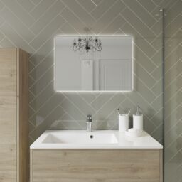 Grasmere Havana Oak Effect Wall-Mounted Vanity Unit & Basin Set (W)900mm (H)600mm - thumbnail 3