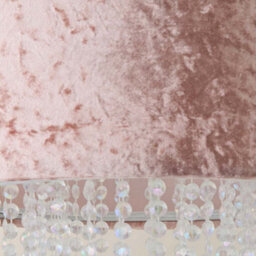Valuelights Boland Pink Velvet & Acrylic Droplet Ceiling Lamp Shade (D)35Cm - thumbnail 4