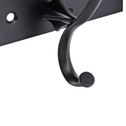 Keypak Wall Mounted Coat Rack Black - 4 Hook Modern Industrial Coat Hook - Decorative Hook Hanger Bathroom, Bedroom, Hallway - thumbnail 7