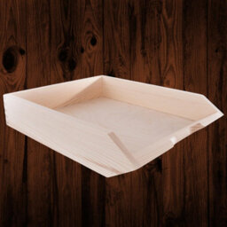 Woodeedoo Set Of 4 Stackable Wooden Letter Tray A4 Document Holder Paper Sorter Desk Tidy Organiser For Office Home 26 X 32 X 6 Cm - thumbnail 7