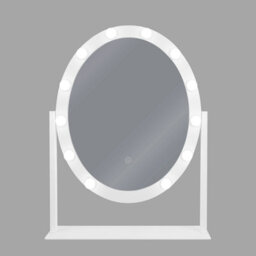 Beliani Dressing Table Mirror Led Rostrenen White - thumbnail 5