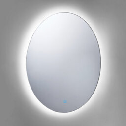 Beliani Led Bathroom Mirror Mazille 60 Cm 80 Cm Silver - thumbnail 4