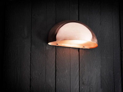 Nordlux Scorpius Outdoor Copper Wall Light Coastal/marine Safe Brown,mains - image 1