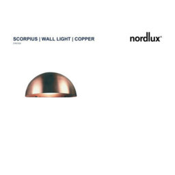 Nordlux Scorpius Outdoor Copper Wall Light Coastal/marine Safe Brown,mains - thumbnail 4