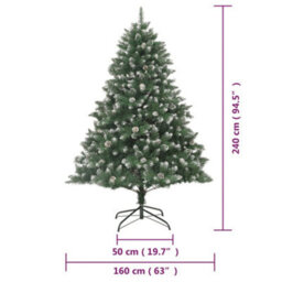 Vidaxl Artificial Christmas Tree With Stand 240 Cm Pvc - thumbnail 9