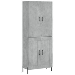 Berkfield Highboard Concrete Grey 69.5X34X180 Cm Engineered Wood - thumbnail 2