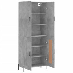 Berkfield Highboard Concrete Grey 69.5X34X180 Cm Engineered Wood - thumbnail 4