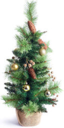 Best Artificial 2Ft - 60Cm Gold Christmas Tree - thumbnail 2