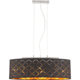 Luminosa Lighting Luminosa Clarke Bar Pendant Ceiling Light Nickel Matt 3X E27 - thumbnail 3