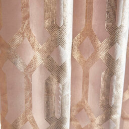 Curtina Darla Light Pink Velvet Pair Of Eyelet Curtains - thumbnail 4