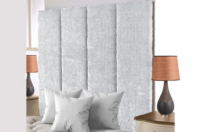 "Adore Designs Stafford Chenille 6Ft Super King 36"" Headboard - Ivory"