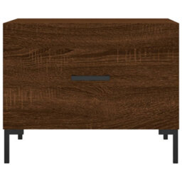 Berkfield Coffee Tables 2 Pcs Brown Oak 50X50X40 Cm Engineered Wood - thumbnail 6