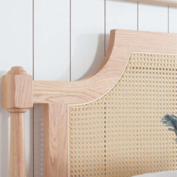 King Size Rattan Bed Frame Birlea Rhodes Oak 5Ft 150Cm Bedstead - thumbnail 4